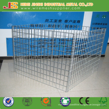 Galvanized Spiral Ring Connected Welded panel Landscaping Gabion Cage Wall